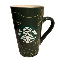 Starbucks 2020 Green Christmas Holiday Winter Design Coffee Mug. 16 Fluid Ounce